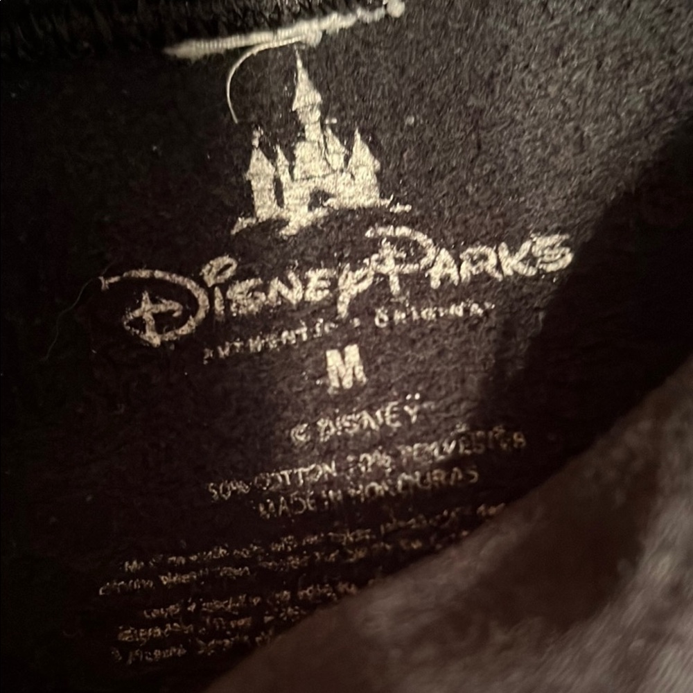 Disney parks Black Hoodie with Yoda in back snd Slogan Text - Picture 4 of 6
